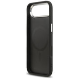 Husa pentru iPhone 17 Air, Karl Lagerfeld Leather Karl & Choupette Pins MagSafe (KLHMP17MPSMLRKCK), negru