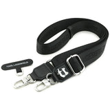Karl Lagerfeld, Strap Tether Patch Choupette Metal Logo (Klucnchpspk), Universal, Negru