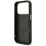 Husa pentru iPhone 17 Pro Max, Karl Lagerfeld Hardcase Big Strap Karl Metal Logo MagSafe (KLHMP17XPCRLRCHK), negru