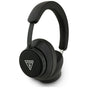 Casti wireless Guess Saffiano Triangle Logo (GUBHC15PGMRTRK), Bluetooth, ENC, On-ear, Eco Leather, negru