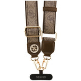 Guess Strap Tether Patch 4G Strass Metal Logo (GUUCNP4DGMW), Universal, reglabil, Polyurethane Leather, 1.5m, Maro