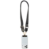 Guess Strap Tether Patch 4G Strass Metal Logo (GUUCNP4DGMK), Universal, reglabil, Polyurethane Leather, 1.5m, Negru