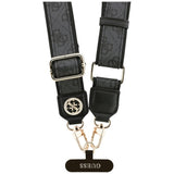 Guess Strap Tether Patch 4G Strass Metal Logo (GUUCNP4DGMK), Universal, reglabil, Polyurethane Leather, 1.5m, Negru
