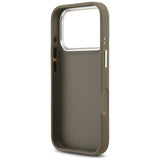 Husa pentru iPhone 17 Pro, Guess Hardcase Grained Big 4G Classic Logo (GUHCP17LPG4SMCEW), maro