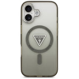 Husa pentru iPhone 17, Guess IML Gradient Triangle Logo MagSafe (GUHMP17SHGTMLCGA), kaki