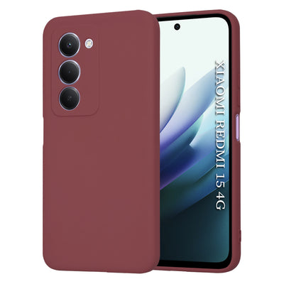 Husa pentru Xiaomi Redmi 15 5G, Techsuit SoftFlex, bordo