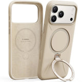 Husa pentru iPhone 17 Pro, Torras Qpro Silicone Series, crem