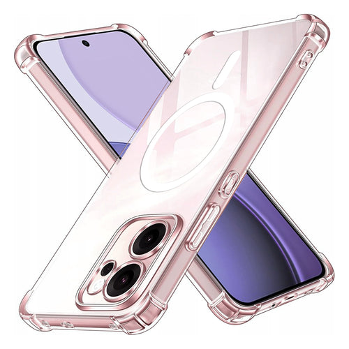 Husa pentru OPPO Reno14 FS 5G, Techsuit Shockproof Clear Silicone MagSafe, transparenta