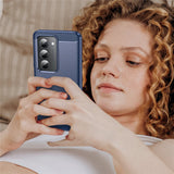 Husa pentru Xiaomi Redmi 15 5G, Techsuit Carbon Silicone, albastru
