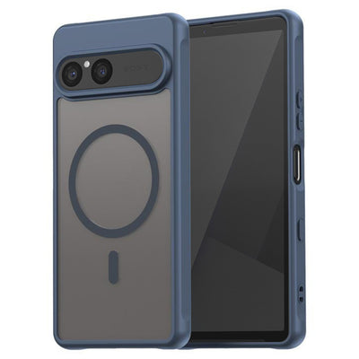 Husa pentru Sony Xperia 10 VII, Techsuit HaloFrost II MagSafe, bleumarin
