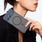Husa pentru Sony Xperia 10 VII, Techsuit HaloFrost II MagSafe, bleumarin