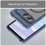 Husa pentru Sony Xperia 10 VII, Techsuit HaloFrost II MagSafe, bleumarin