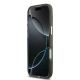 Husa pentru iPhone 17 Air, Guess IML Gradient Triangle Logo MagSafe (GUHMP17MHGTMLCGK), negru