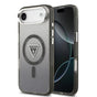 Husa pentru iPhone 17 Air, Guess IML Gradient Triangle Logo MagSafe (GUHMP17MHGTMLCGK), negru