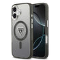 Husa pentru iPhone 17, Guess IML Gradient Triangle Logo MagSafe (GUHMP17SHGTMLCGK), negru