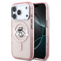 Husa pentru iPhone 17 Pro, Karl Lagerfeld IML Choupette Sketch Logo MagSafe (KLHMP17LHGCHGKBP), roz