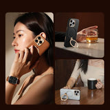 Husa pentru iPhone 17 Pro, Torras Qpro Leather Series, gri