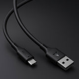 Cablu Acefast de date (C17-04), USB to Type-C, Incarcare rapida, 3A, Bend-Resistant, Soft Silicon, 1.2m, negru