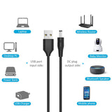 Adaptor Techsuit (11 pack) Adaptor Cablu Chargenest (AC21), USB to 7x DC Barrel, Jack Adapter, Type-C, Mini-USB