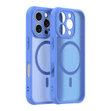 Husa pentru iPhone 16 Pro, Techsuit HaloFrost II MagSafe, albastru