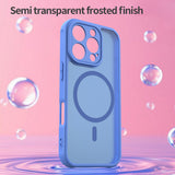 Husa pentru iPhone 16 Pro, Techsuit HaloFrost II MagSafe, albastru