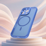 Husa pentru iPhone 16 Pro, Techsuit HaloFrost II MagSafe, albastru
