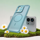Husa pentru Xiaomi Redmi 15C 4G, Techsuit HaloFrost II MagSafe, verde menta