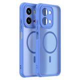 Husa pentru Xiaomi Redmi 15C 4G, Techsuit HaloFrost II MagSafe, albastru