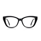 Techsuit Anti-Blue Light Glasses Reflex PC (2276), pentru Women, Cat Eye, TR90&PC Frame, AC Lens, Negru