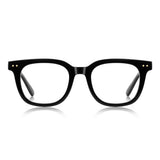 Techsuit Anti-Blue Light Glasses Reflex PC (2229), pentru Men, Round, TR90&Metal Frame, AC Lens, Negru