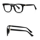Techsuit Anti-Blue Light Glasses Reflex PC (2229), pentru Men, Round, TR90&Metal Frame, AC Lens, Negru