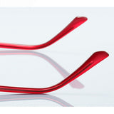 Techsuit Anti-Blue Light Glasses Reflex PC (2259), pentru Women, Oversized, TR90&Metal Frame, AC Lens, Transparent/Warm Rose