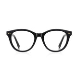 Techsuit Anti-Blue Light Glasses Reflex PC (2231), pentru Men, Round, TR90&Metal Frame, AC Lens, Negru