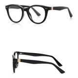 Techsuit Anti-Blue Light Glasses Reflex PC (2231), pentru Men, Round, TR90&Metal Frame, AC Lens, Negru