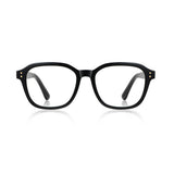Techsuit Anti-Blue Light Glasses Reflex PC (2227), pentru Men, Round, TR90&Metal Frame, AC Lens, Negru