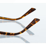 Techsuit Anti-Blue Light Glasses Reflex PC (3171), pentru Women, Rectangle, Metal Frame, AC Lens, Gold/Negru