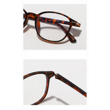 Techsuit Anti-Blue Light Glasses Reflex PC (6635), Unisex, Round, TR90 Frame, AC Lens, Negru