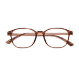 Techsuit Anti-Blue Light Glasses Reflex PC (6635), Unisex, Round, TR90 Frame, AC Lens, Reddish Maro
