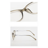 Techsuit Anti-Blue Light Glasses Reflex PC (86162), pentru Women, Round, TR90&Metal Frame, AC Lens, Gold/Negru