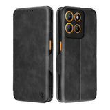 Husa pentru Motorola Moto G15, Techsuit Safe Wallet Plus, negru