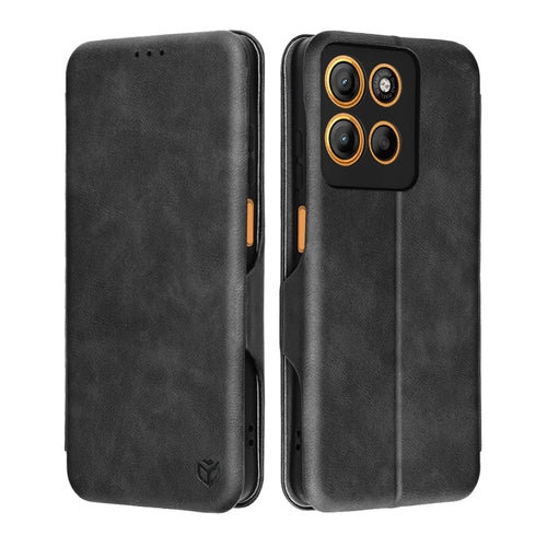Husa pentru Motorola Moto G15, Techsuit Safe Wallet Plus, negru