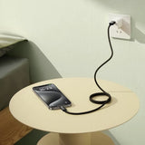 Cablu Baseus de date Tungsten Auriu (P10319805111-02), Type-C to USB, Super Incarcare rapida, 100W, 480Mbps, 1m, negru