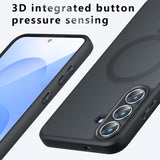 Husa pentru Samsung Galaxy S25 FE, Techsuit PureFrost MagSafe, negru frost