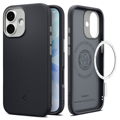 Husa pentru iPhone 17, Spigen Caseology Nano Pop MagSafe (ACS10366), negru