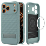Husa pentru iPhone 17 Pro Max, Spigen Caseology Parallax S MagSafe (ACS09912), verde