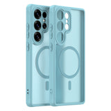 Husa pentru Samsung Galaxy S25 Ultra, Techsuit HaloFrost II MagSafe, verde menta