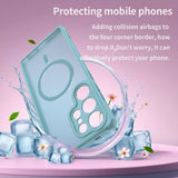 Husa pentru Samsung Galaxy S25 Ultra, Techsuit HaloFrost II MagSafe, verde menta