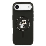 Husa pentru iPhone 17 Air, Karl Lagerfeld Silicone Ring MagSafe (KLHMP17MSCMKCRHK), roz
