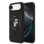 Husa pentru iPhone 17 Air, Karl Lagerfeld Silicone Ring MagSafe (KLHMP17MSCMKCRHK), roz