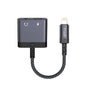 Adaptor Lito Audio Adapter (LA04L), Lightning to Jack 3.5mm, Type-C, Support Calls, Incarcare Rapida, 60W, Negru